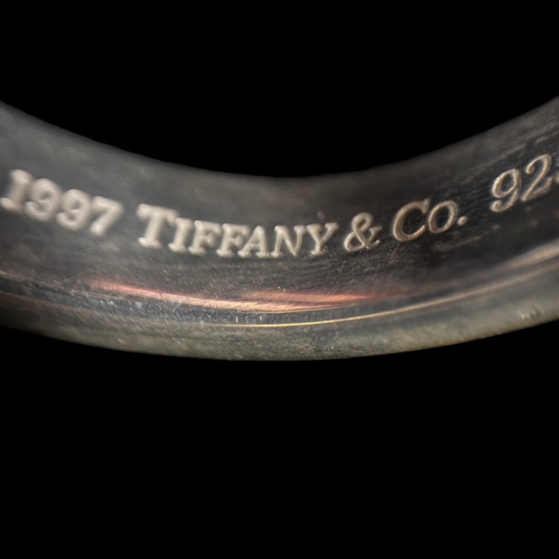TIFFANY & CO. 1837 Narrow Bangle Bracelet Cuff 925 Silver Total Weight Approx 27.0g T&CO 1837 Stamped Open Bangle