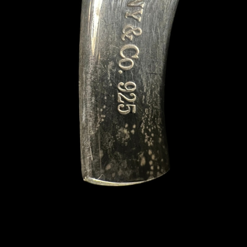 TIFFANY & CO. 1837 Narrow Bangle Bracelet Cuff 925 Silver Total Weight Approx 27.0g T&CO 1837 Stamped Open Bangle