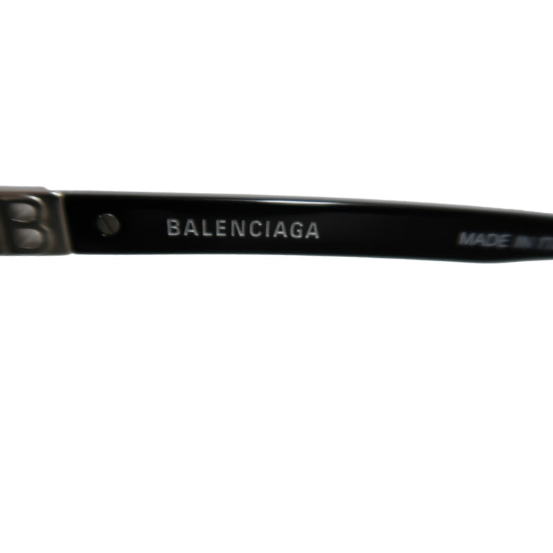 BALENCIAGA Sunglasses Eyewear Black Frame Gray Lens Wellington Style Case & Cleaning Cloth