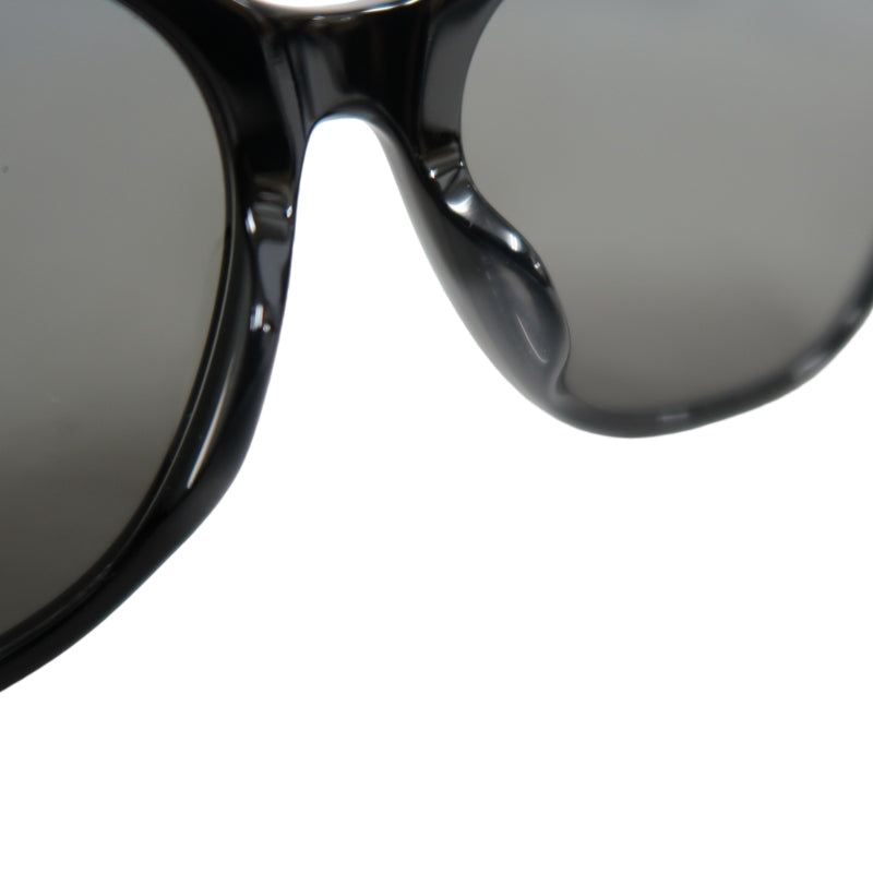 BALENCIAGA Sunglasses Eyewear Black Frame Gray Lens Wellington Style Case & Cleaning Cloth