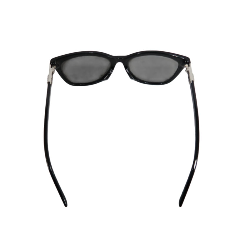 BALENCIAGA Sunglasses Eyewear Black Frame Gray Lens Wellington Style Case & Cleaning Cloth
