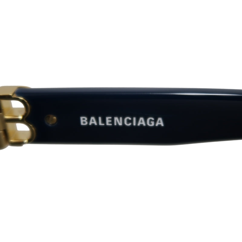 ALENCIAGA Sunglasses Eyewear 57□16-145 Black Frame Gradient Gray Lens Cat Eye Case & Cloth