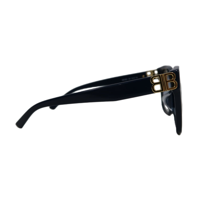 ALENCIAGA Sunglasses Eyewear 57□16-145 Black Frame Gradient Gray Lens Cat Eye Case & Cloth