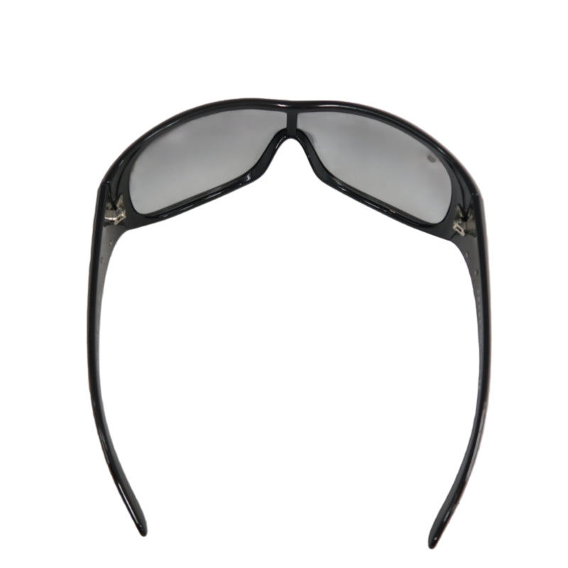 PRADA Sunglasses Eyewear 　 Black Frame Gradient Gray Lens Shield Mask Style  Case