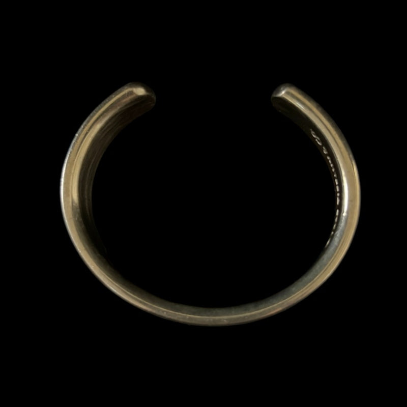 TIFFANY & Co. 1837 Narrow Bangle Accessory 925 Silver Open Cuff Total Weight Approx 43.1g  Dust Bag (Stained)