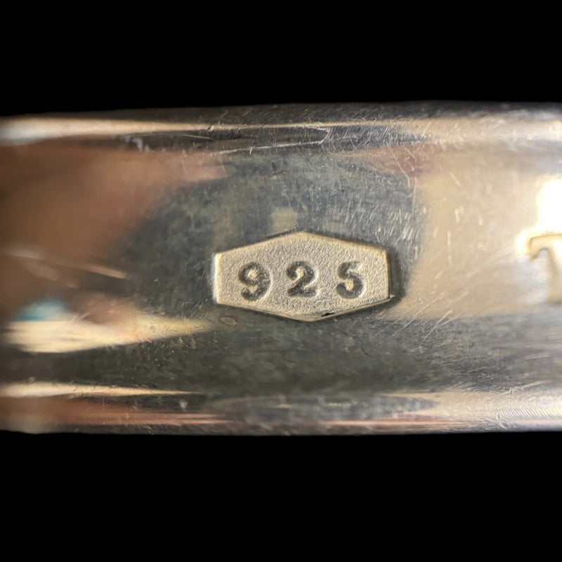 TIFFANY & Co. 1837 Narrow Bangle Accessory 925 Silver Open Cuff Total Weight Approx 43.1g  Dust Bag (Stained)