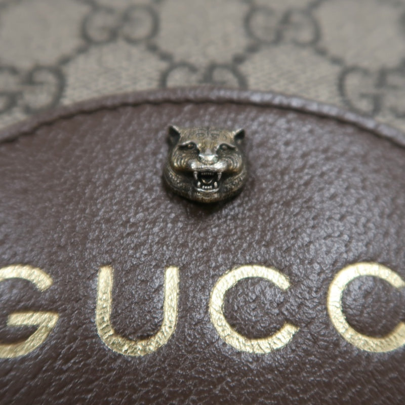 GUCCI GG Supreme Neo-Vintage Sherry Line Pvc Shoulder Camera Bag In Brown