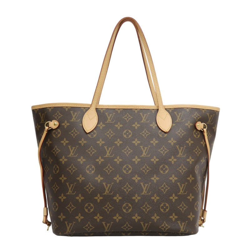 LOUIS VUITTON Monogram Neverfull Pvc Tote Shoulder Bag With Pouch In Brown