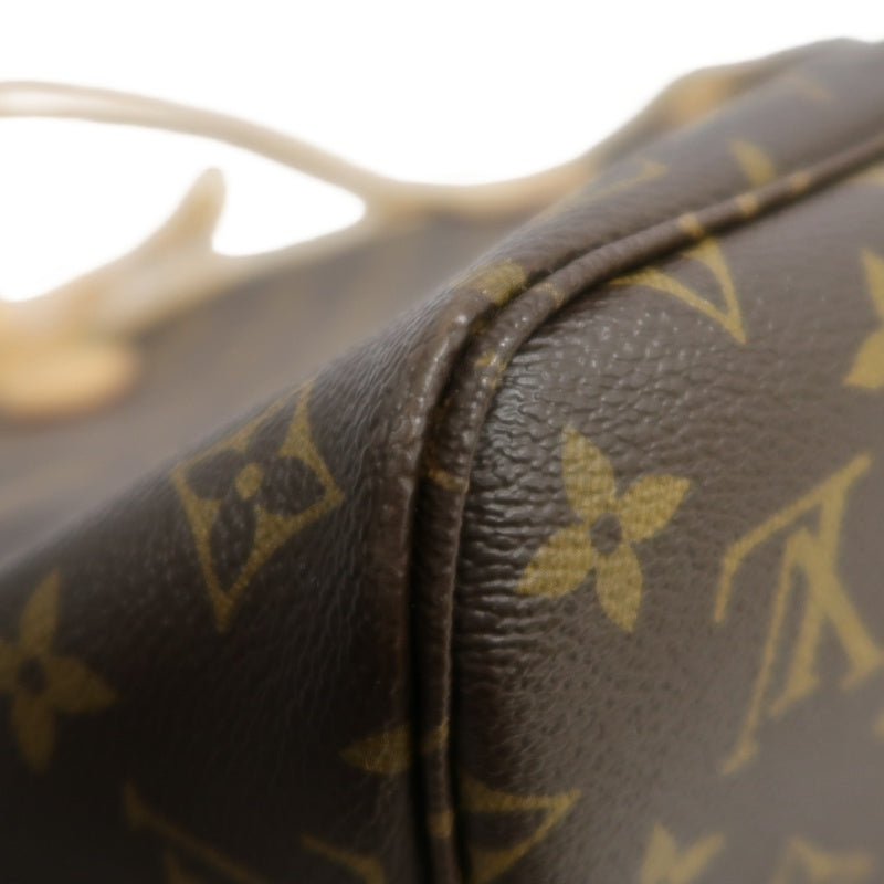 LOUIS VUITTON Monogram Neverfull Pvc Tote Shoulder Bag With Pouch In Brown