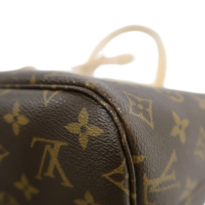 LOUIS VUITTON Monogram Neverfull Pvc Tote Shoulder Bag With Pouch In Brown