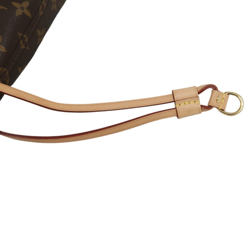 LOUIS VUITTON Monogram Neverfull Pvc Tote Shoulder Bag With Pouch In Brown