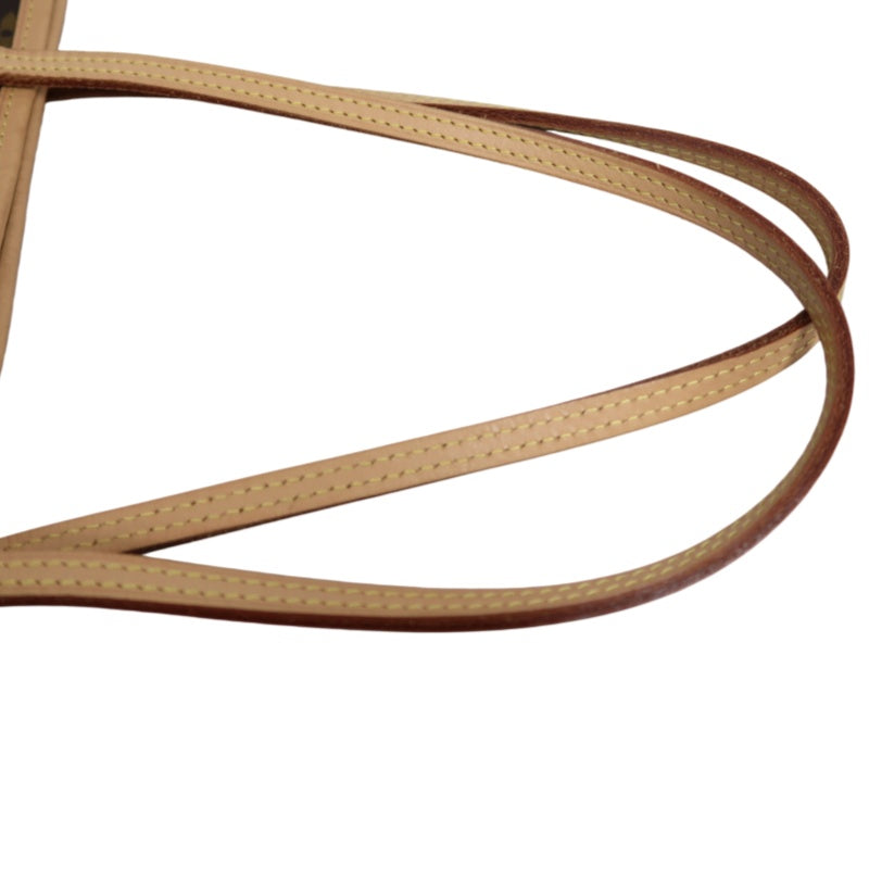 LOUIS VUITTON Monogram Neverfull Pvc Tote Shoulder Bag With Pouch In Brown