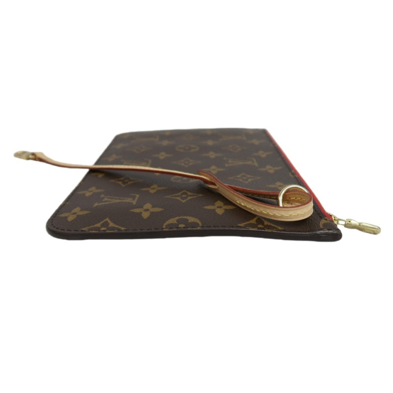 LOUIS VUITTON Monogram Neverfull Pvc Tote Shoulder Bag With Pouch In Brown