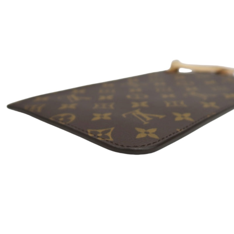 LOUIS VUITTON Monogram Neverfull Pvc Tote Shoulder Bag With Pouch In Brown