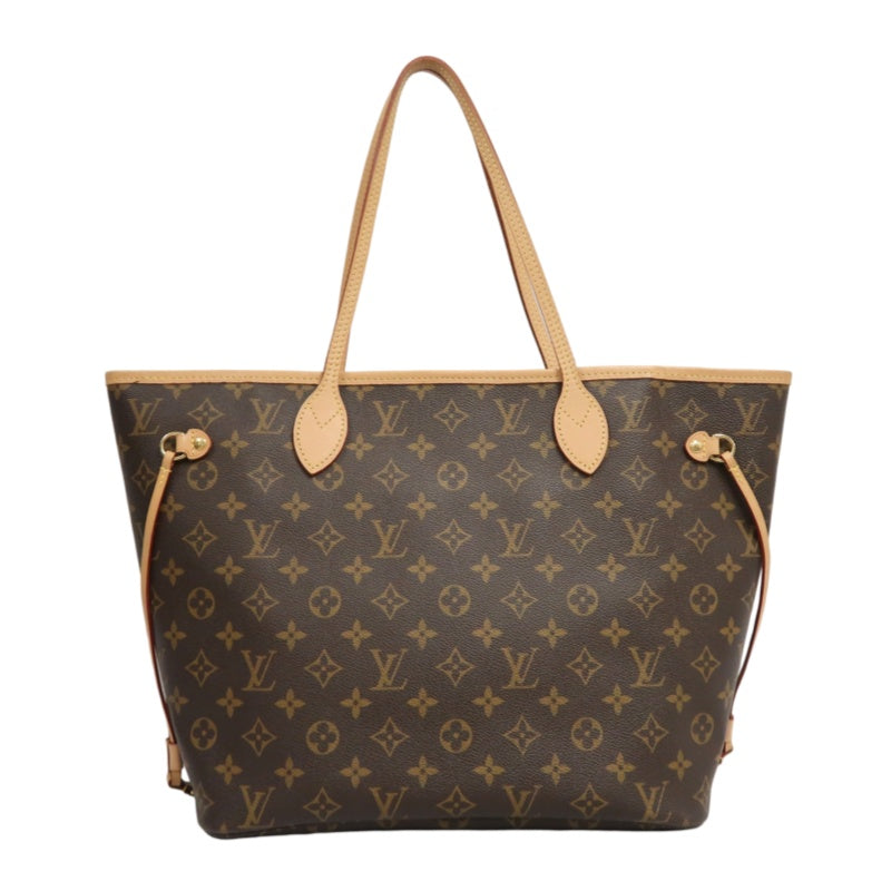 LOUIS VUITTON Monogram Neverfull Pvc Tote Shoulder Bag With Pouch In Brown