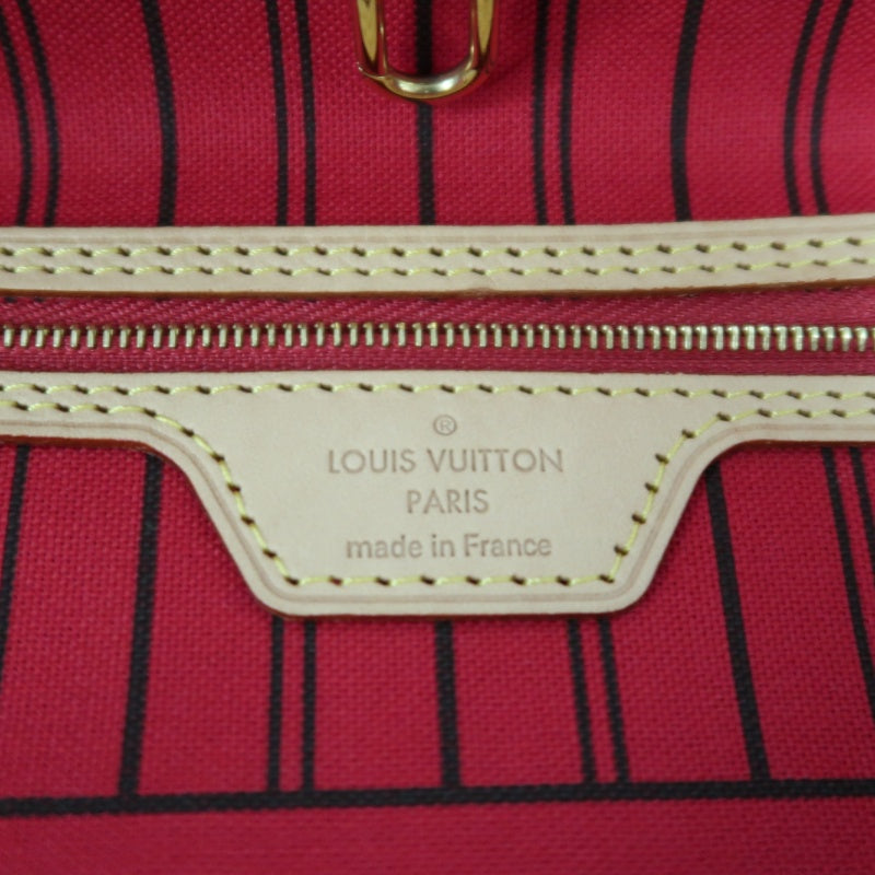 LOUIS VUITTON Monogram Neverfull Pvc Tote Shoulder Bag With Pouch In Brown