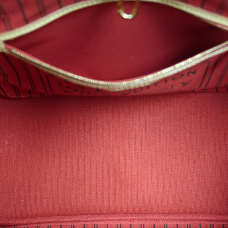 LOUIS VUITTON Monogram Neverfull Pvc Tote Shoulder Bag With Pouch In Brown
