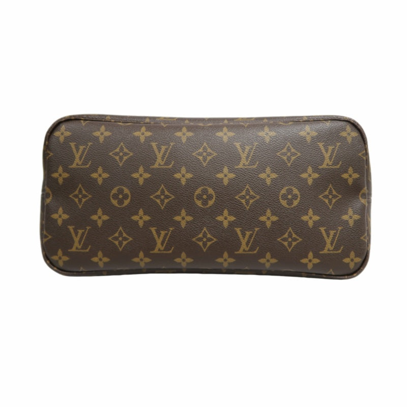 LOUIS VUITTON Monogram Neverfull Pvc Tote Shoulder Bag With Pouch In Brown