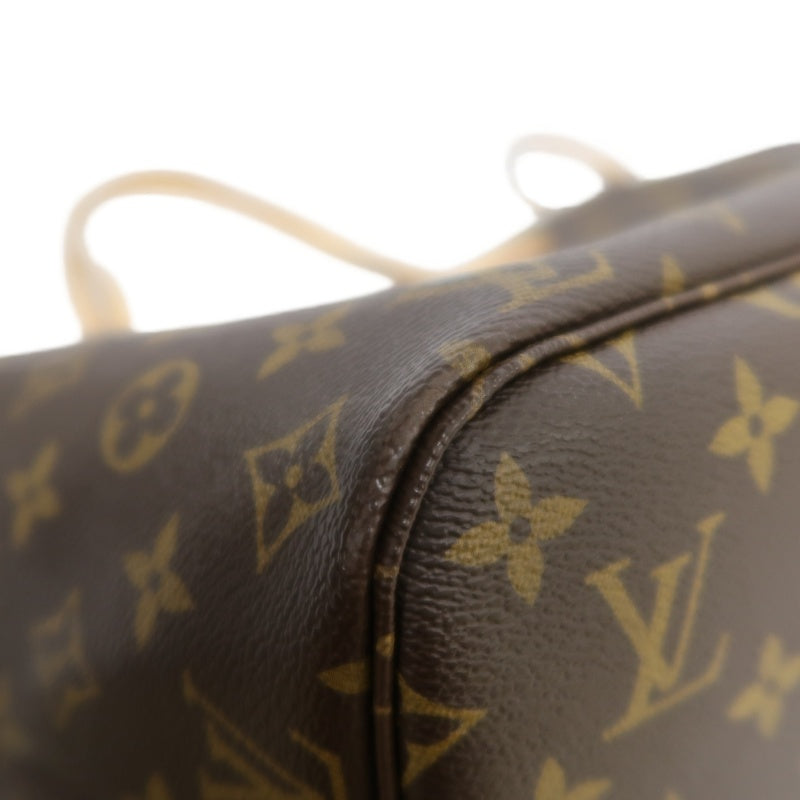 LOUIS VUITTON Monogram Neverfull Pvc Tote Shoulder Bag With Pouch In Brown