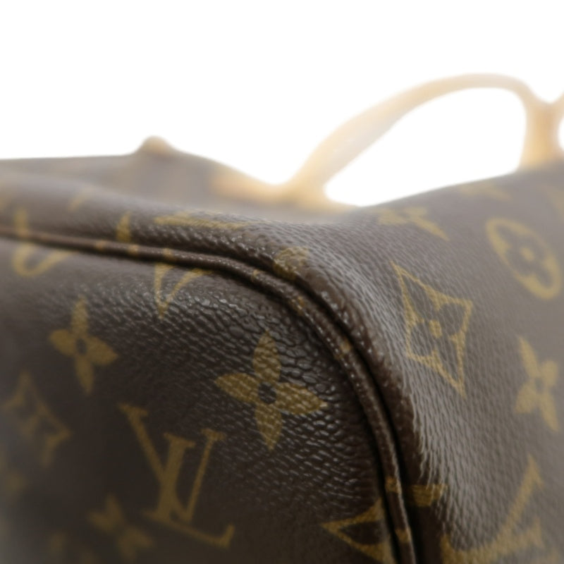 LOUIS VUITTON Monogram Neverfull Pvc Tote Shoulder Bag With Pouch In Brown