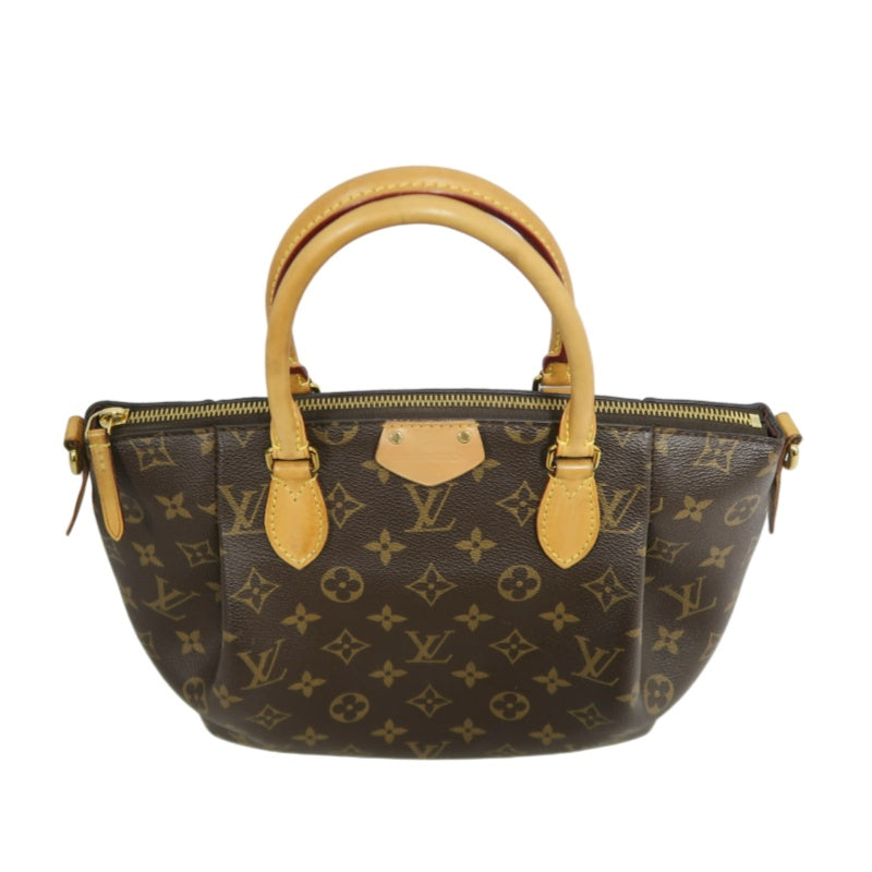 LOUIS VUITTON Monogram Turenne Pvc Handbag With Shoulder Strap In Brown