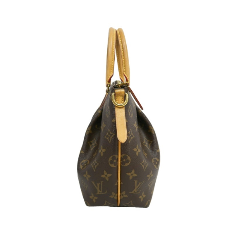 LOUIS VUITTON Monogram Turenne Pvc Handbag With Shoulder Strap In Brown