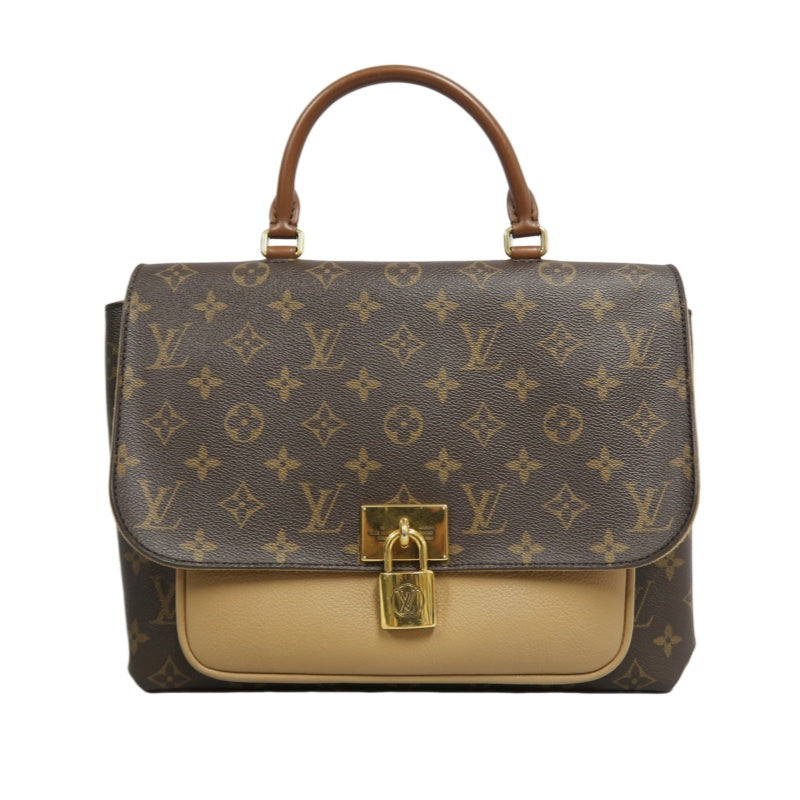 LOUIS VUITTON Monogram Marignan Pvc Shoulder Crossbody Bag In Brown