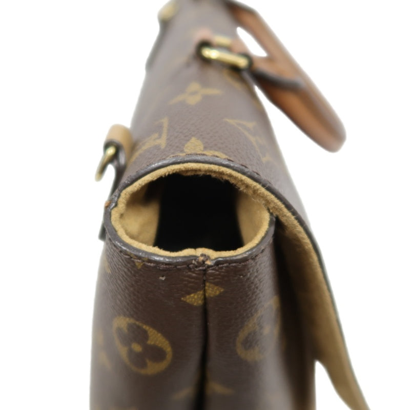 LOUIS VUITTON Monogram Marignan Pvc Shoulder Crossbody Bag In Brown