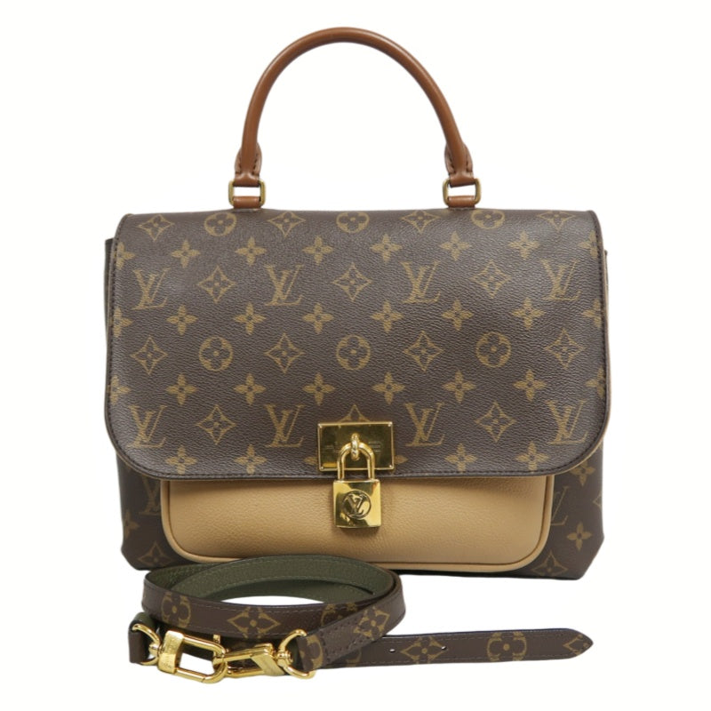 LOUIS VUITTON Monogram Marignan Pvc Shoulder Crossbody Bag In Brown