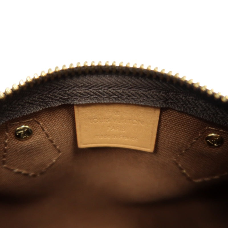 LOUIS VUITTON Monogram Speedy Nano Pvc Handbag With Shoulder Strap In Brown