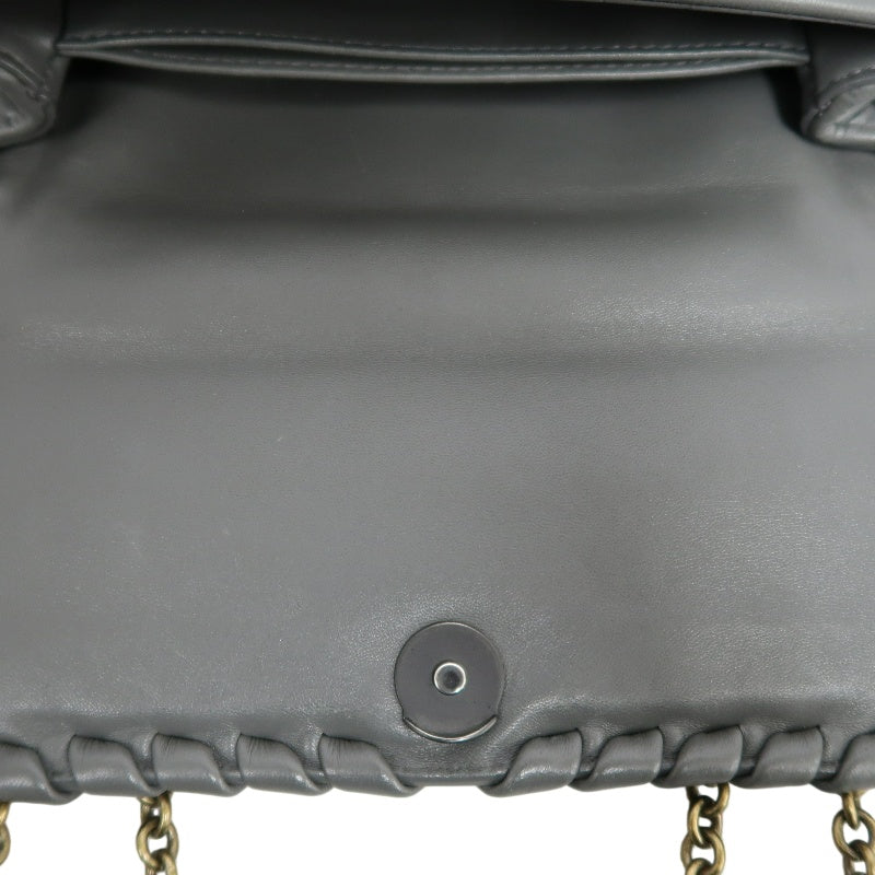 BOTTEGA VENETA Intreccio Calfskin Olympia Shoulder Bag In Black With Gold Hardware