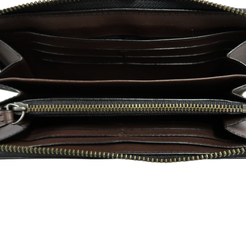 COACH Signature Pvc Long Wallet In Brown