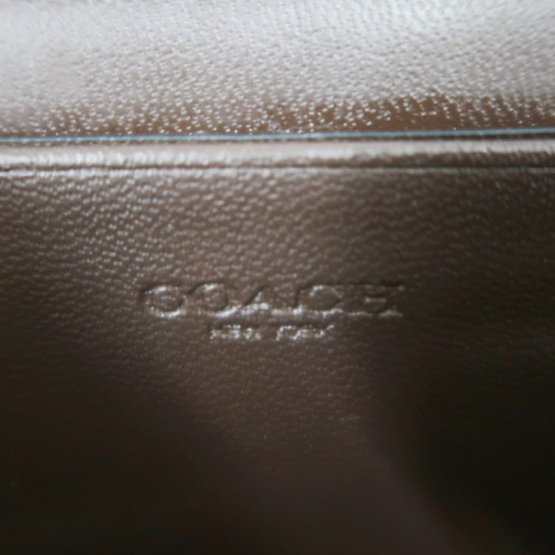 COACH Signature Pvc Long Wallet In Brown