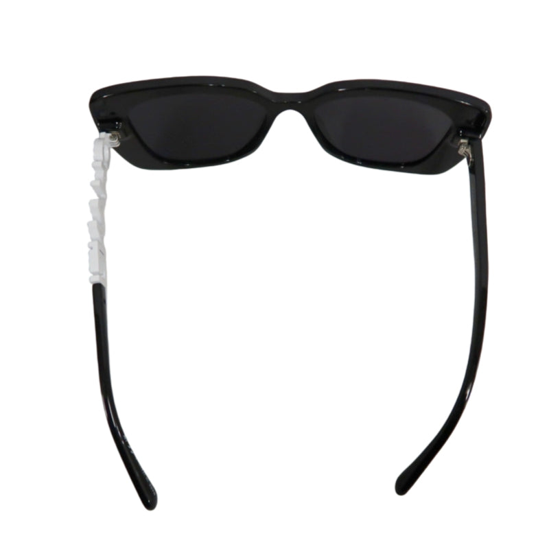 CHANEL Black Resin Sunglasses With Original Box And Case