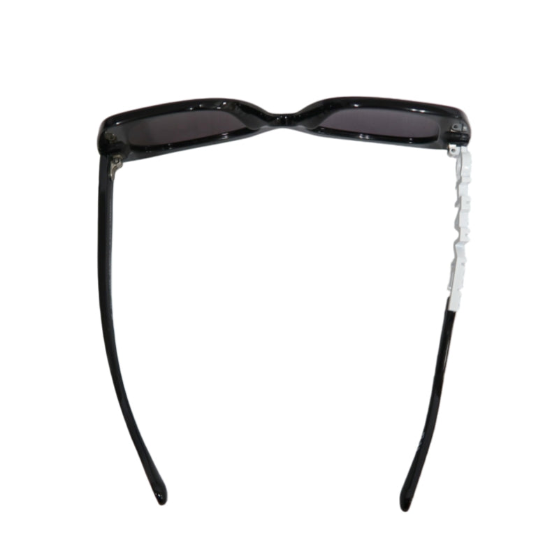 CHANEL Black Resin Sunglasses With Original Box And Case