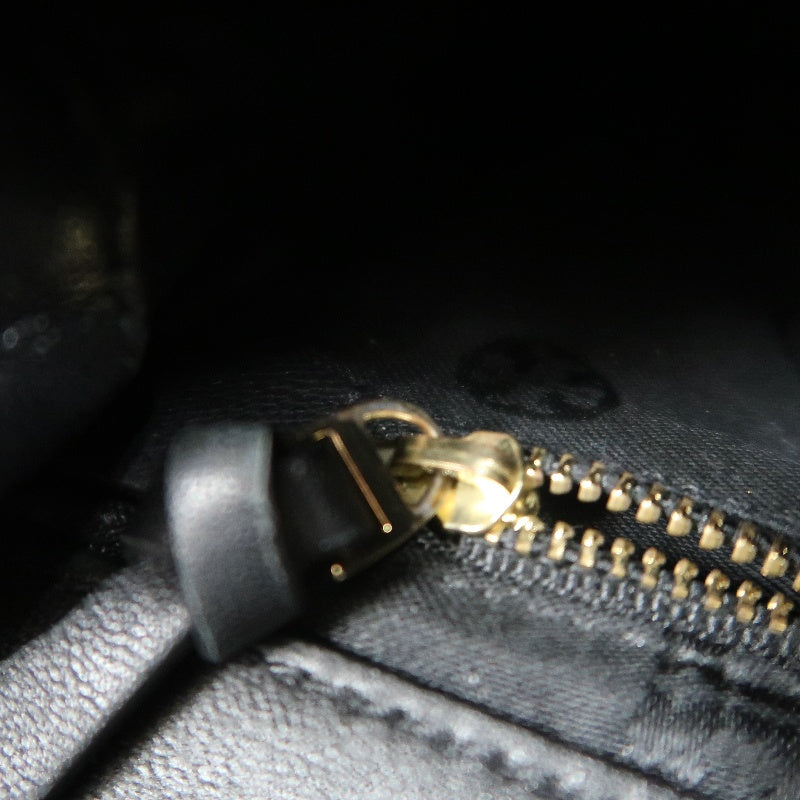 TORY BURCH Black Calfskin Leather Shoulder Bag With Gold Hardware
