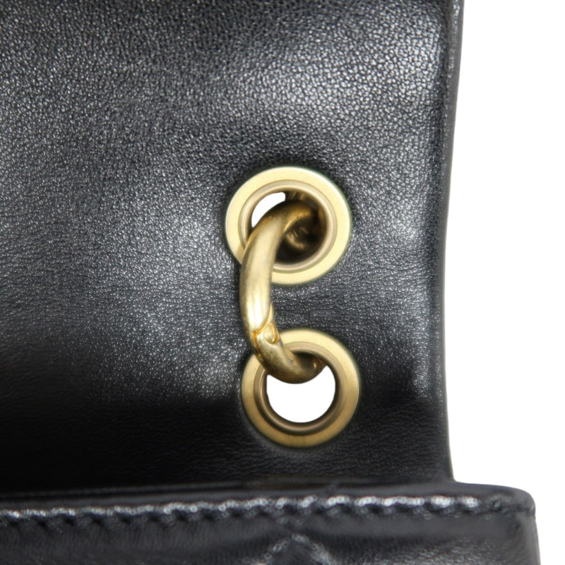 CHANEL Quilted Lambskin Turn-lock Flap Shoulder Crossbody Bag In Black With Gold Hardware, Comes With Original Box And Authenticity Card