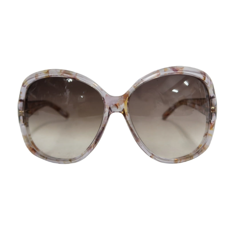 GUCCI Brown Resin Sunglasses With Original Case