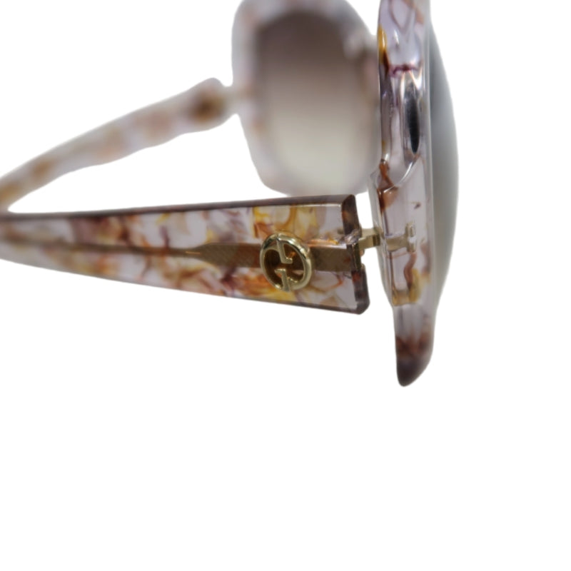 GUCCI Brown Resin Sunglasses With Original Case