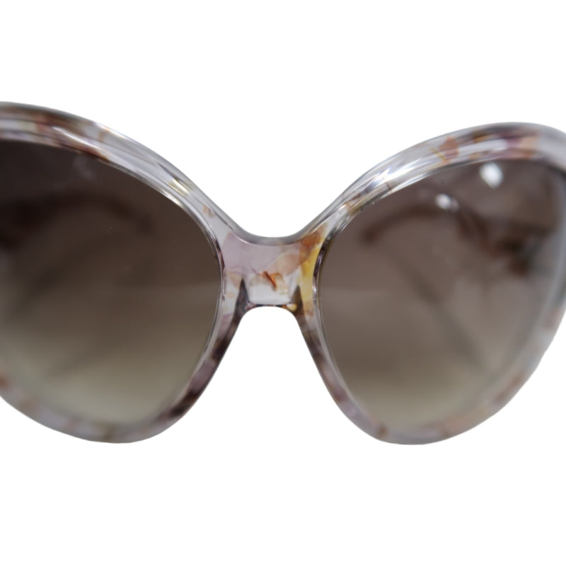 GUCCI Brown Resin Sunglasses With Original Case