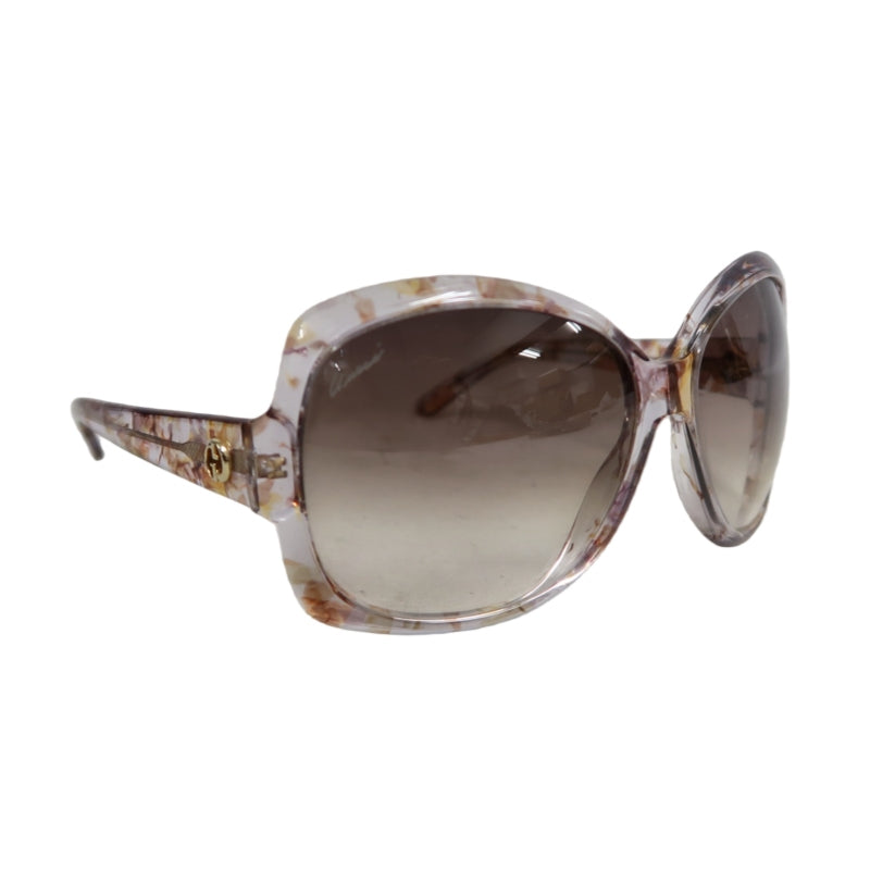 GUCCI Brown Resin Sunglasses With Original Case