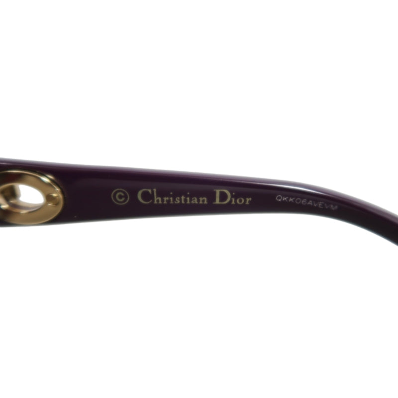 DIOR Black & Purple Resin Sunglasses, Comes With Original Box And Storage Pouch