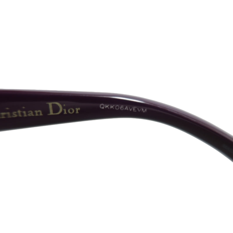 DIOR Black & Purple Resin Sunglasses, Comes With Original Box And Storage Pouch