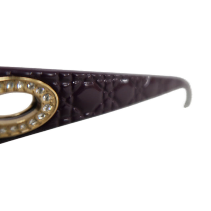 DIOR Black & Purple Resin Sunglasses, Comes With Original Box And Storage Pouch