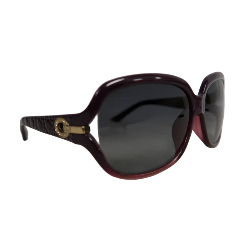 DIOR Black & Purple Resin Sunglasses, Comes With Original Box And Storage Pouch