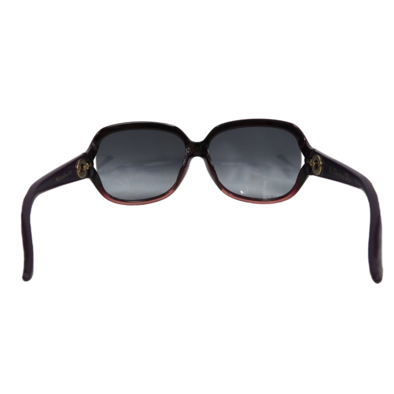 DIOR Black & Purple Resin Sunglasses, Comes With Original Box And Storage Pouch