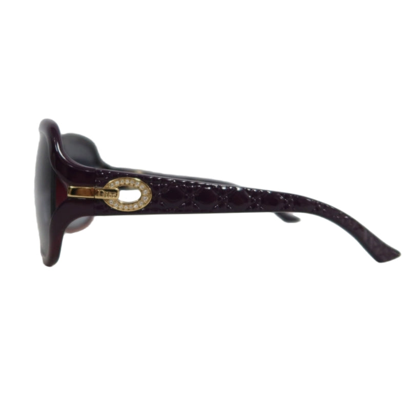 DIOR Black & Purple Resin Sunglasses, Comes With Original Box And Storage Pouch