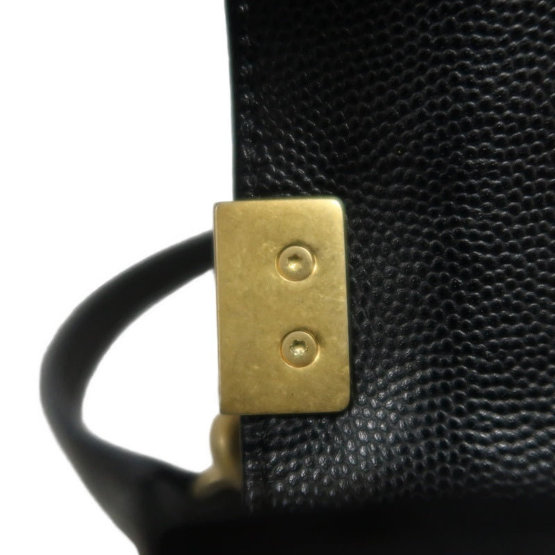 CHANEL Black Calfskin Quilted Boy Leboy Gold Buckle Shoulder Bag With Gold Hardware, Comes With Authenticity Card & Dust Bag