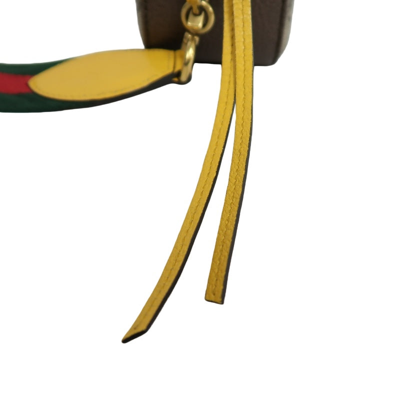 GUCCI Brown GG Supreme PVC Neo Vintage Tiger Head Camera Shoulder Crossbody Bag With Signature Web Strap