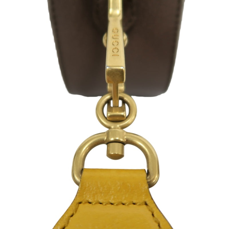 GUCCI Brown GG Supreme PVC Neo Vintage Tiger Head Camera Shoulder Crossbody Bag With Signature Web Strap